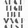 Typography Fonts Alphabet