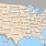 USA Map with Nicknames