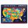 USA States Map Poster