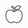 Uncoloured Apple