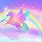 Unicorn Rainbow Galaxy Background