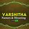 Varshitha Meaning in Kannada