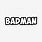 Vegeta Badman Logo