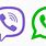 Viber and Whats App Logo