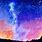 Watercolor Galaxy Painting