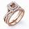 Wedding Rings Rose Gold and Silver