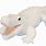 White Alligator Toy