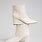 White Leather Ankle Boots