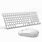 White Wireless Keyboard and Mouse
