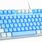 White and Blue Gaming Keyboard