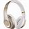 White and Gold Beats Headphones
