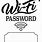 Wi-Fi Password Sign SVG