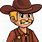 Wild West Sheriff Cartoon