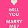 Will You Marry Me Wallpaper