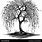 Willow Tree Clip Art Black and White