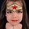 Wonder Woman Face Painting