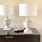 Wood Table Lamp Urn