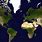 World Map Flat View