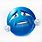 Worried Blue Emoji