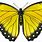 Yellow Butterfly Art