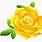 Yellow Rose Vector