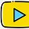 Yellow YouTube Icon
