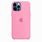 iPhone 15 Pink with Blue Apple Siliicone Case