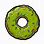 Green Donut Clip Art