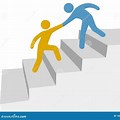 Helping Others Up Steps