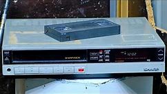 Smash Vintage Sharp VCR With Tape