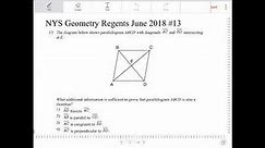 NYS Geometry Regents June 2018 Question 13