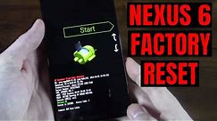Nexus 6 Hard Factory Reset Fastboot Bootloader Recovery Mode