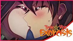 Rokuro X Benio Kiss Scene Twin Star Exocrists Sosei no Onmyoji English Sub