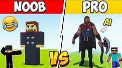 NOOB vs PRO: But Ai Build THOR For Me | Build Battle Minecraft