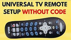 How to program an RCA universal remote control to TV, no code required