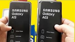 Samsung Galaxy A13 vs Samsung Galaxy A03