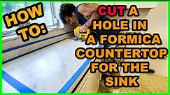 How To Cut Out The Kitchen Sink With a Laminate Countertop [NO TEMPLATE!]