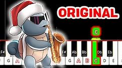 Saxophone Squirtle | Epic Sax Guy Original Song PIANO Tutorial #saxo #squirtle