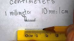 measuring centimeters