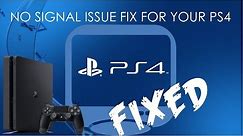 FIX BLACK SCREEN OR NO SIGNAL ON PS4 or PS4 pro (100% working fix)