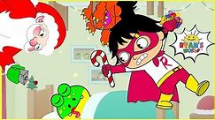 Ryan Christmas Animation Story with Santa delivering Presents!