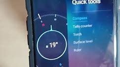 Galaxy S10 / S10+: How to Use Compass in Quick Tools Edge Panels