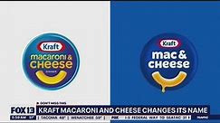 Kraft Macaroni and Cheese is changing its name | FOX 13 Seattle