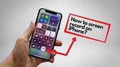 How To Record Your iPhone Screen. #screenrecording #iphone