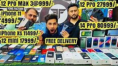 Cheap iPhone Sale 12 Pro 27999/- 11 ₹4999/- Xs 11499/- 14 pro 81k S20+ 12999/- Second hand iphone