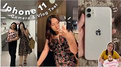 IPHONE 11 IN 2023 🤍 | CAMERA TEST | VLOG TEST (Iphone 11 white)