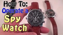 How to Operate Your Spy Watch