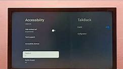 HAIER TV : How to Turn OFF or ON TalkBack in HAIER Android TV Google TV Smart TV