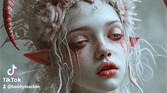 #aiart #midjourney v6 Prompt:A catholicpunk pope Ghost female devil, horns, scythe, with half part red evil half part white good porcelain makeup, a mitre headdress, in the style of #daz3d, #catholic freakshow, porcelain, white, meticulous detail. #aiartcommunity #aiartwork @ https://www.facebook.com/LovingAI #legion | Illicit Art