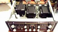 Tube amplifier Sansui AU-111 working, excellent hi-end sound